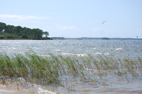 vue du lac de Lacanau en Gironde